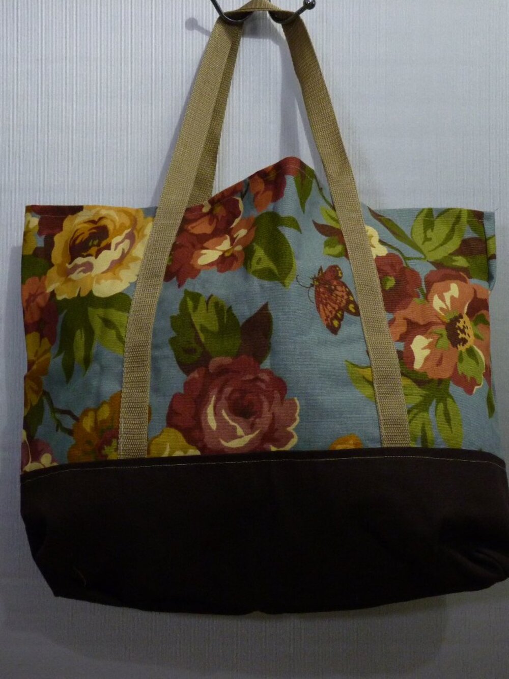 Handmade One of a Kind Canvas Tote Bag